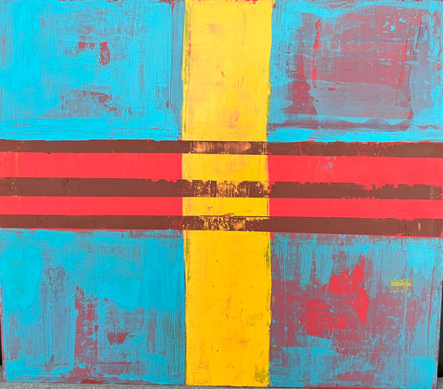 Morea malt in Acryl auf Holz