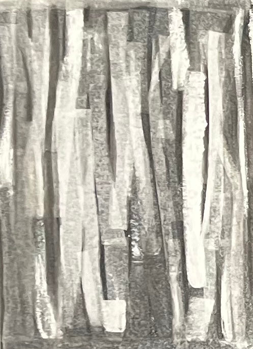 Morea malt in Acryl. Kleinformat
