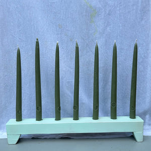 Kerzenhalter Holz, Siebener