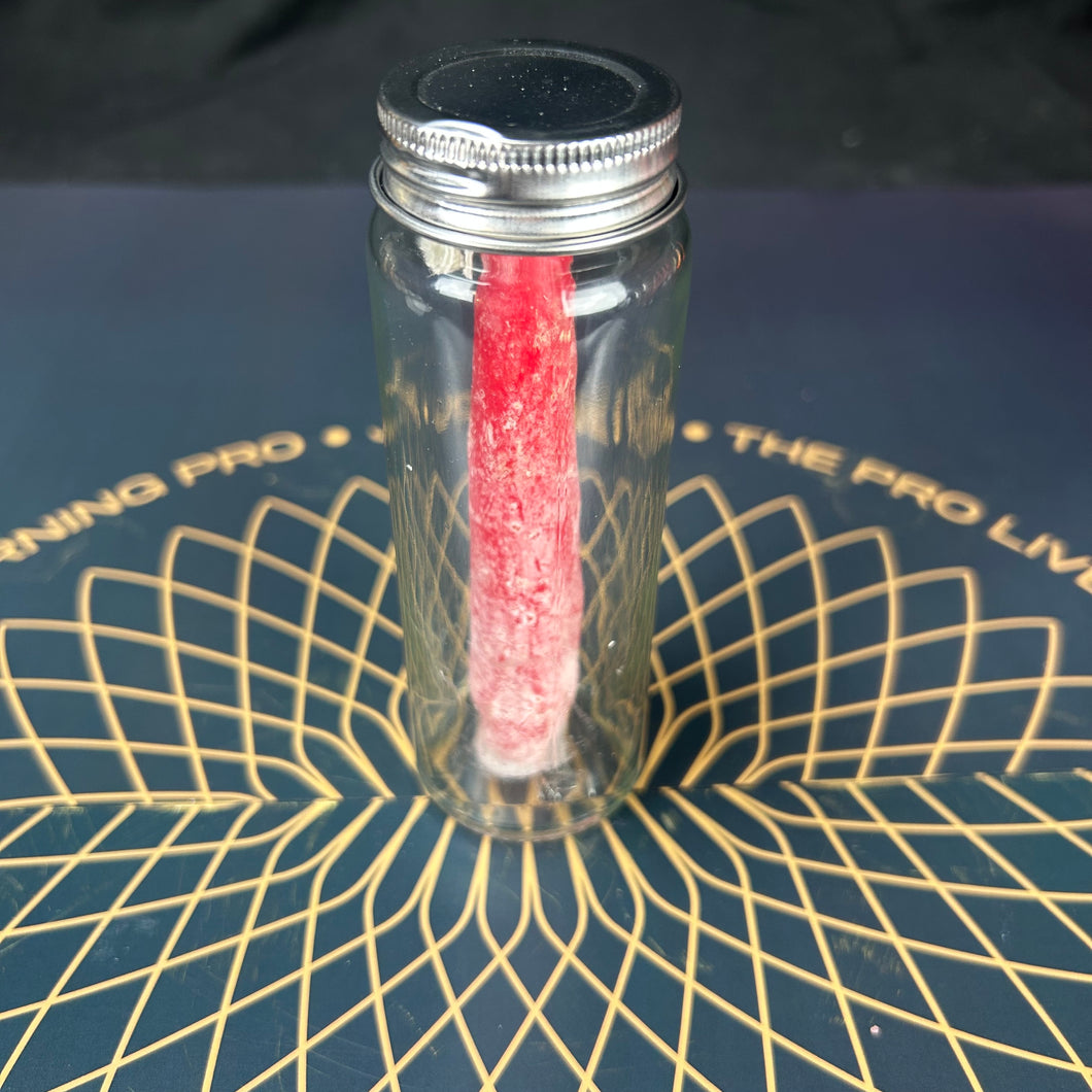 Bienenwachskerze im Geschenkglas mit Deckel