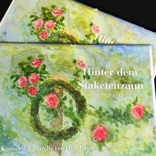 Laden Sie das Bild in den Galerie-Viewer, Tier-Lyrik, ganzseitige Malerei mit Pflanzenfarben von Olga Bauer im Querformat.